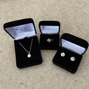 Three piece silver set from Kay Jeweler.  Perfect for holiday gifting 🎅🏻❤️